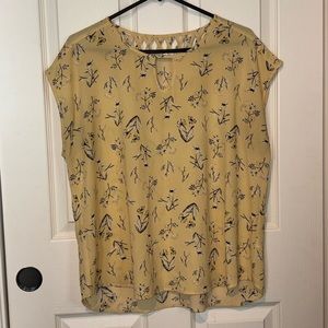 Maurice’s XL Yellow Summer Spring Blouse